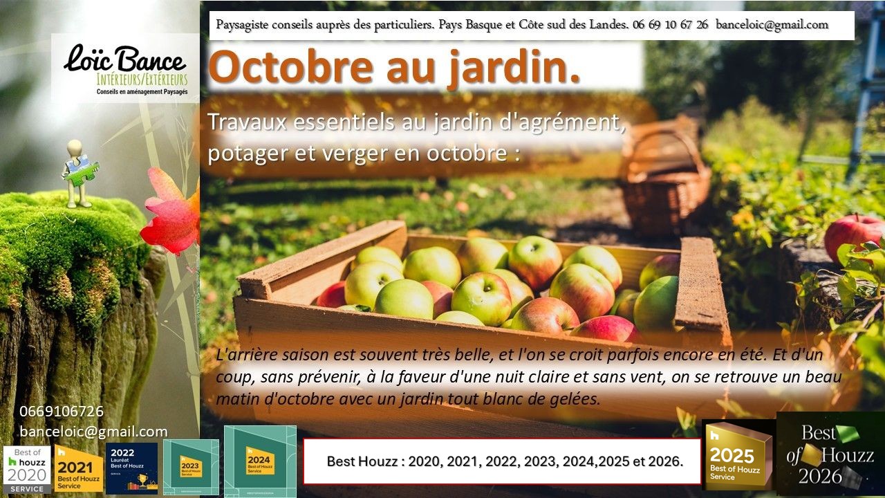 Octobre 2026 au jardin par Arcangues paysages